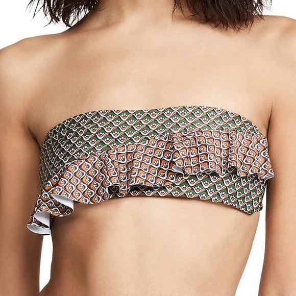 Flirtini High Waist Ruffle Designer Ultra Premium Runway Brazilian Bikini Set - Picture 4 of 8